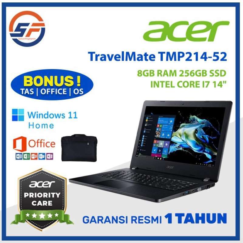 Jual ACER TravelMate TMP214-52 Core I7 8GB RAM 256GB SSD 14 + Windows ...