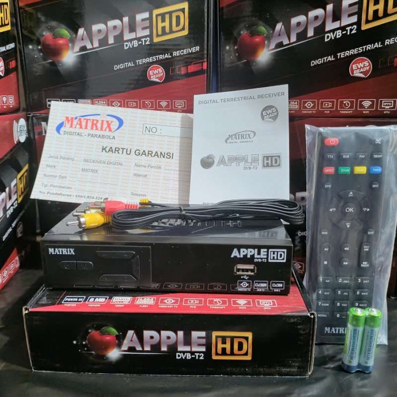 Jual SET TOP BOX TV DIGITAL MATRIX APPLE DVB T2 New bisa youtube STB