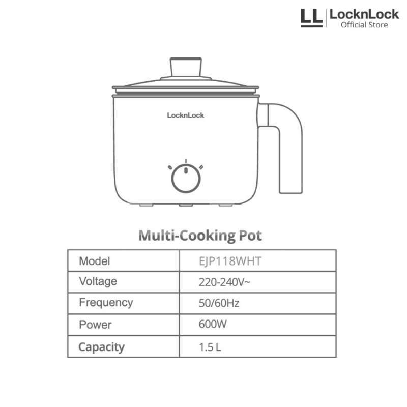 Jual Locknlock Multi Cooking Pot Ejp118wht Di Seller Feelbuy