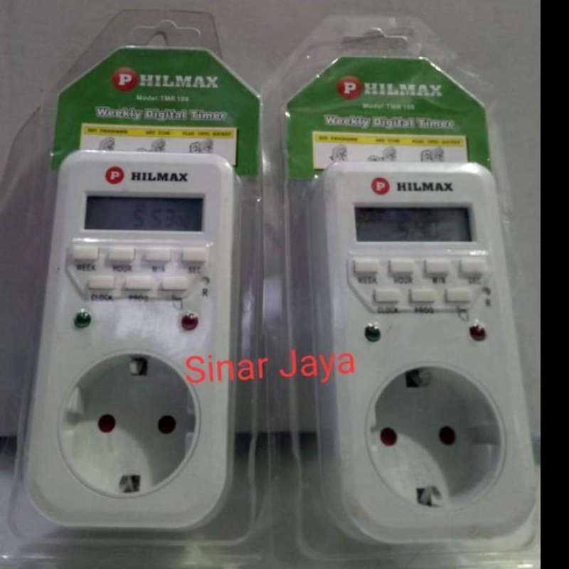 Jual P HILMAX Timer Digital 24 jam Stop Kontak Timer Digital Hilmax