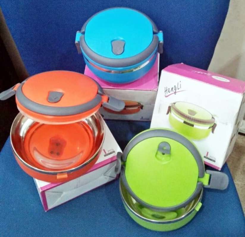 Jual Tempat Makan Stainless Lunch Box Bulat Best Seller di Seller
