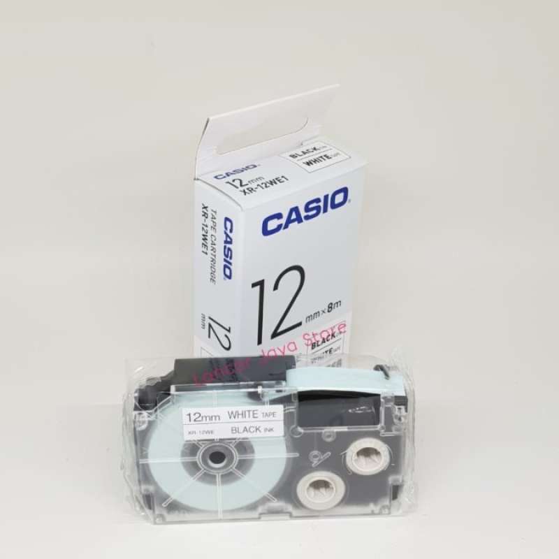 Promo Casio EzLabel Printer Black Ink White Xr12We1/Label It Casio
