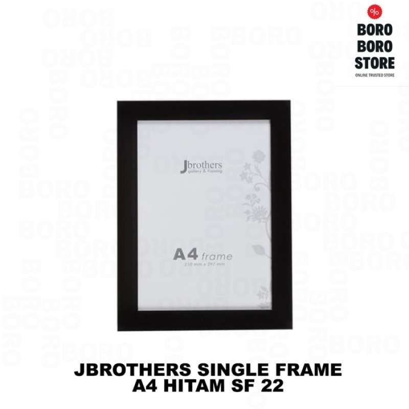 Promo Jbrothers Single Frame A4 Hitam Sf 22 | Bingkai Foto Diskon 15% ...