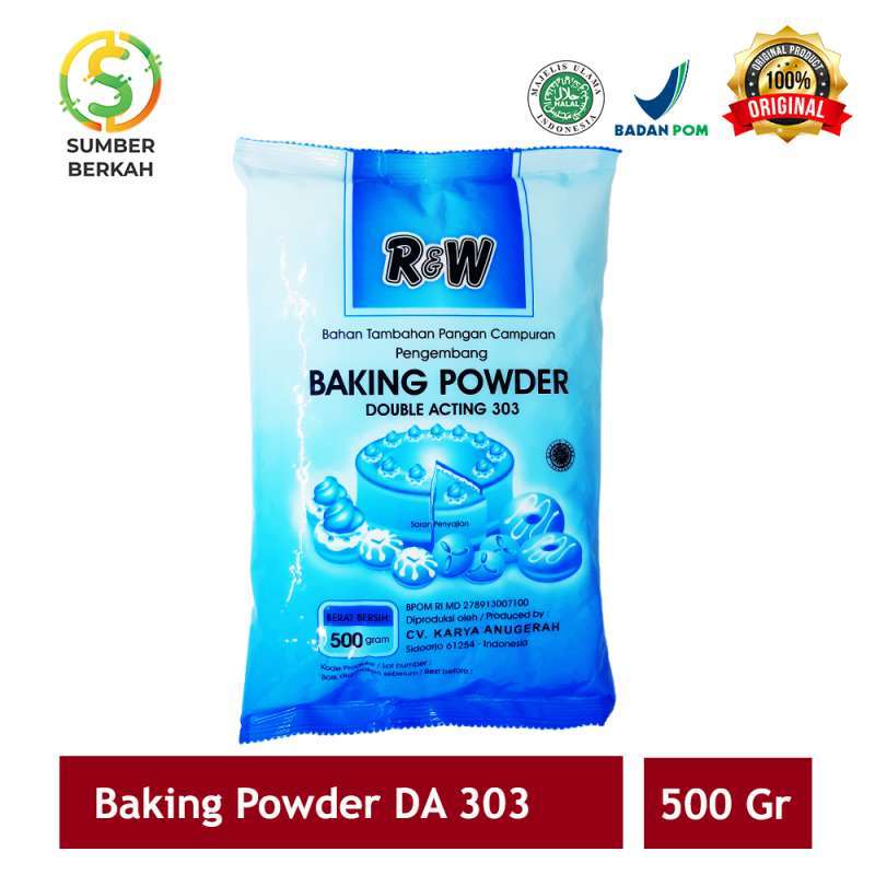 Jual Baking Powder Double Acting DA 303 Pengembang Kue Rajawali R&W RW