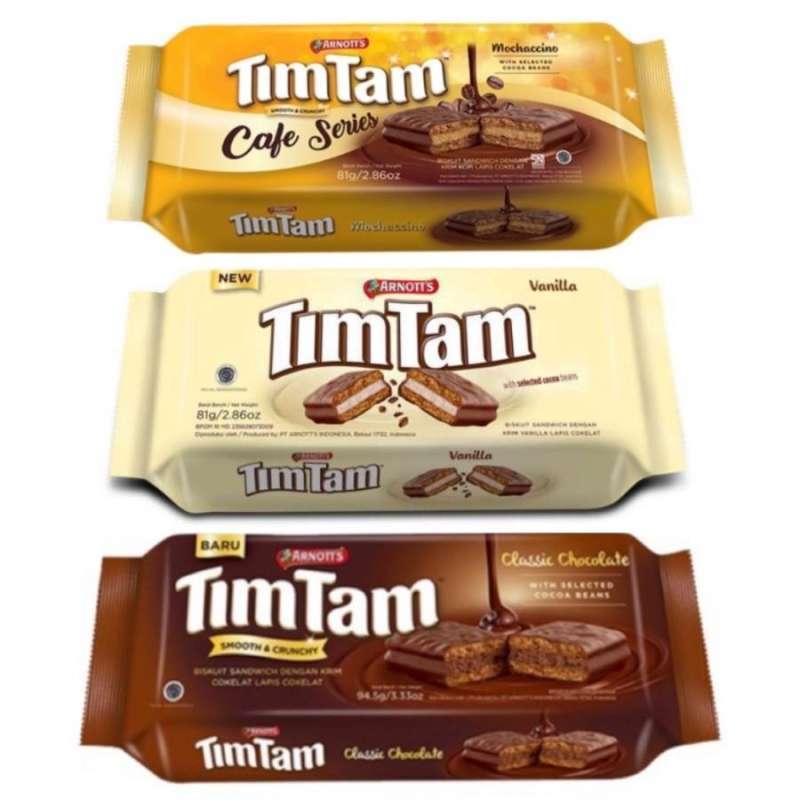 Jual Arnotts TimTam Classic Chocolate TimTam Vanilla Choco TimTam ...