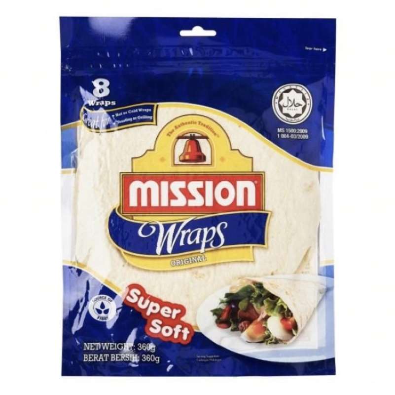 Jual Mission Wraps/Pizza/Potato/Garlic/Wholegrain/Original/Wholemeal