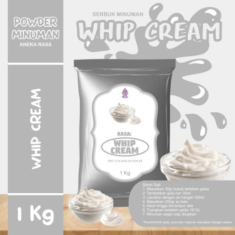 Promo Bubuk Whipped Cream Topping Whip Cream Powder Bubuk Whip Krim C27