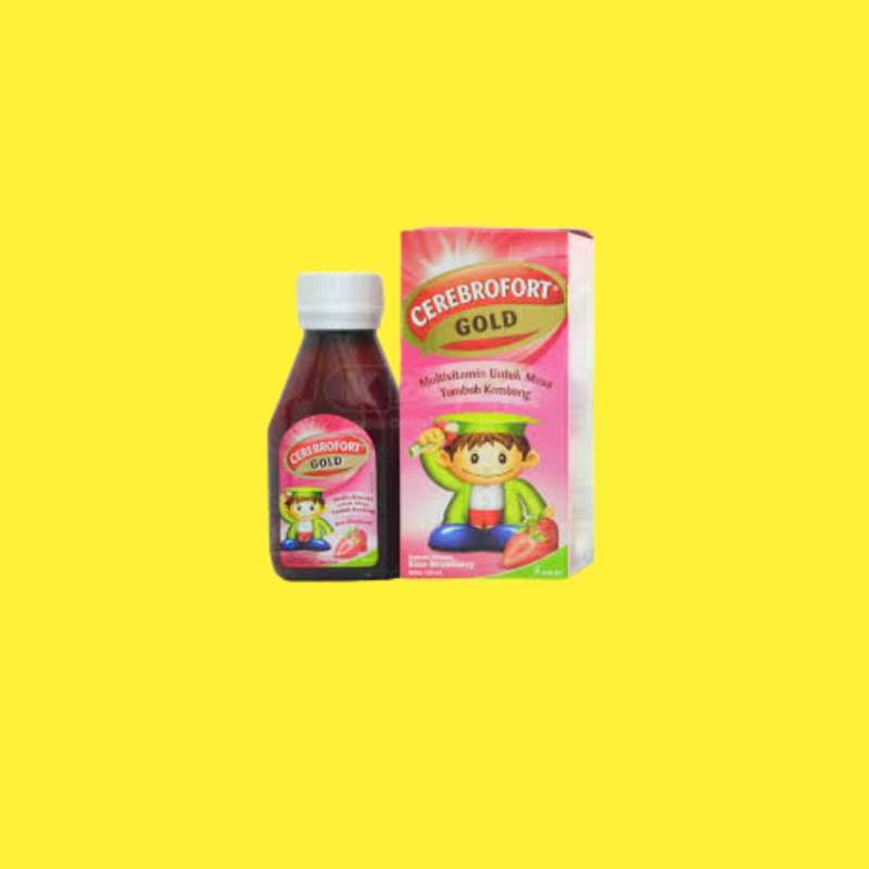 Jual cerebrofort gold jeruk 100ml/cerebrofort gold kuning/cerebrofort