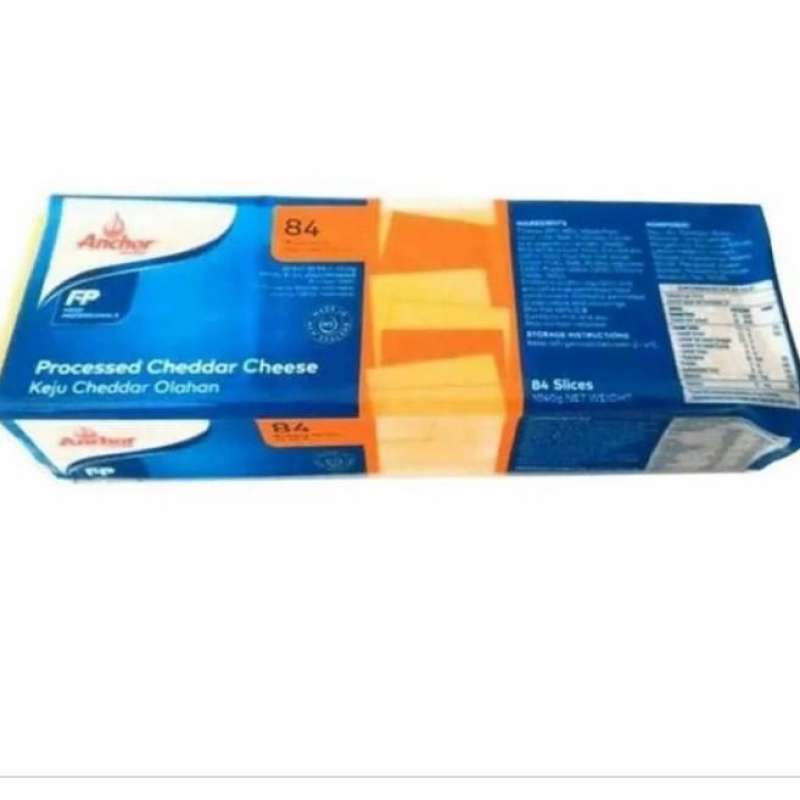 Jual Cheese slice/Anchor red cheddar cheese 84 slice/keju lembaran di