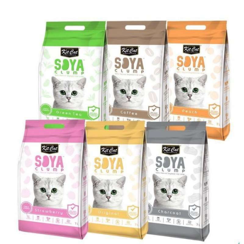 Promo KITCAT PASIR KUCING SOYA CLUMP 7L CAT LITTER Diskon 24 di Seller