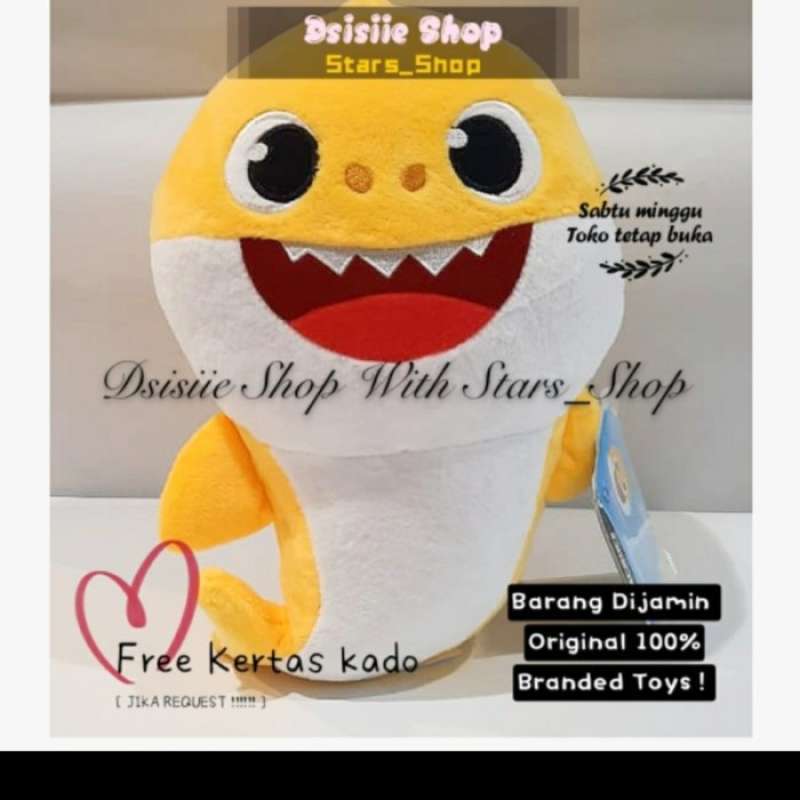Jual Pinkfong Baby Shark Doll With Music Original / Boneka Baby Shark