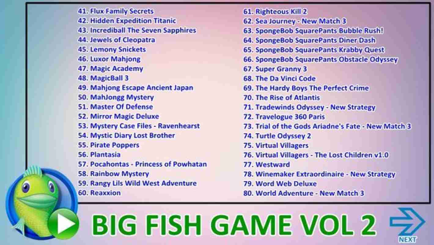 Jual Big Fish Games Collection Untuk Komputer Pc Laptop Di Seller ...