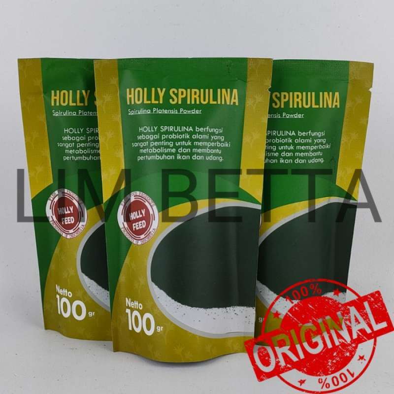 Jual Holly Spirulina 100 Gram / Spirulina Platensis / Spirulina Powder