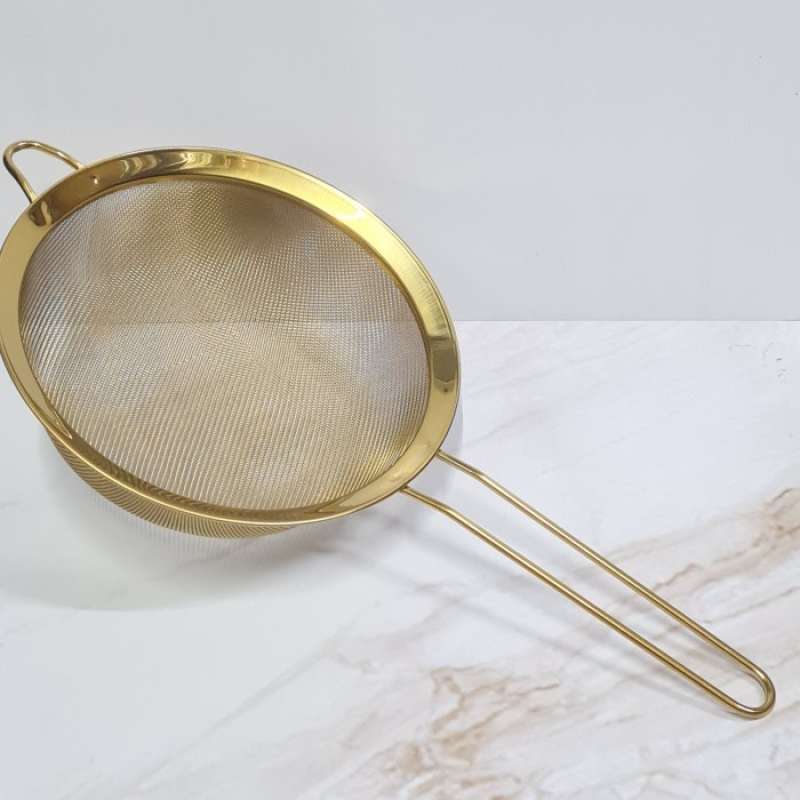 Jual Saringan Ayakan Tepung Xl 20cm Gold / Flour Sifter / Saringan