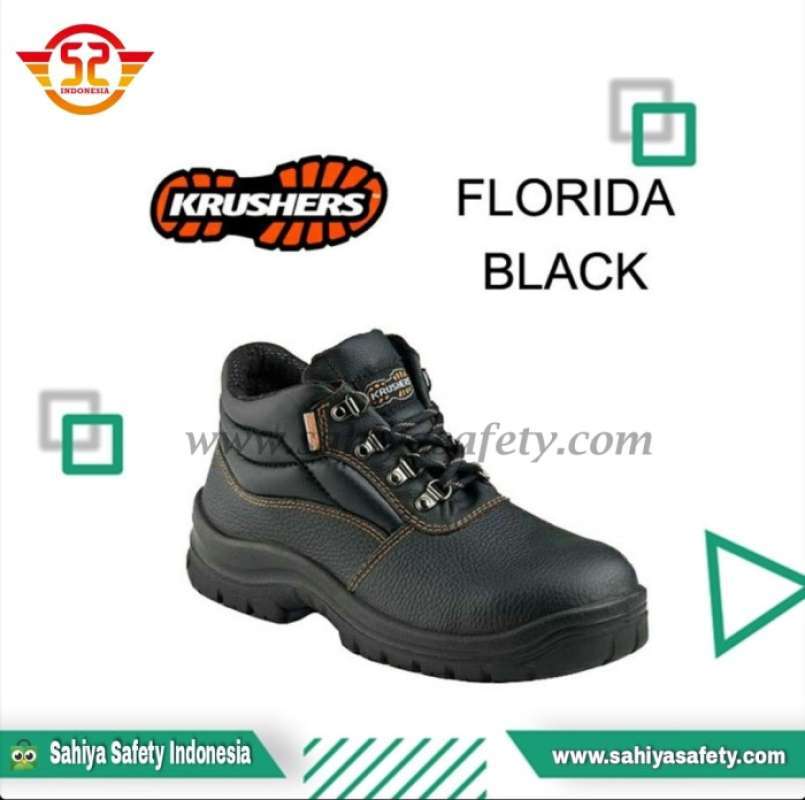 Jual Sepatu safety krushers florida black Safety shoes krusher