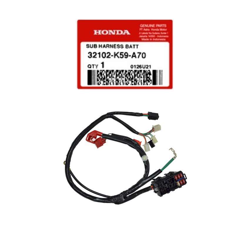 Jual 32102-K59-A70 Kabel Body Bagian Aki Sub Harness Battery New Vario