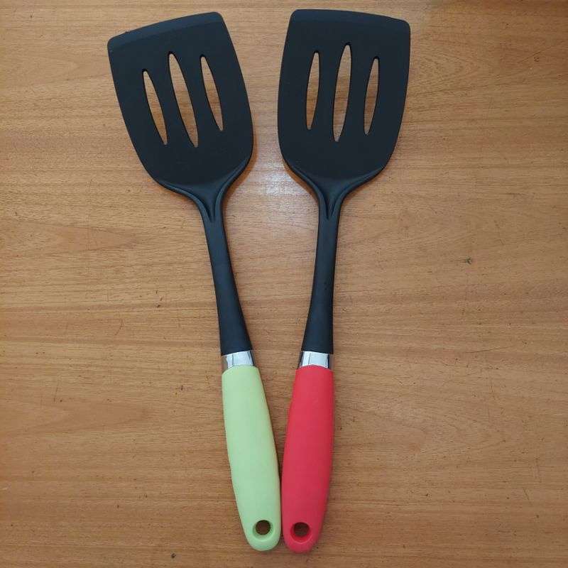 Jual Sutil / Spatula Goreng Silicone Gagang Karet Dapurkaryamdn di