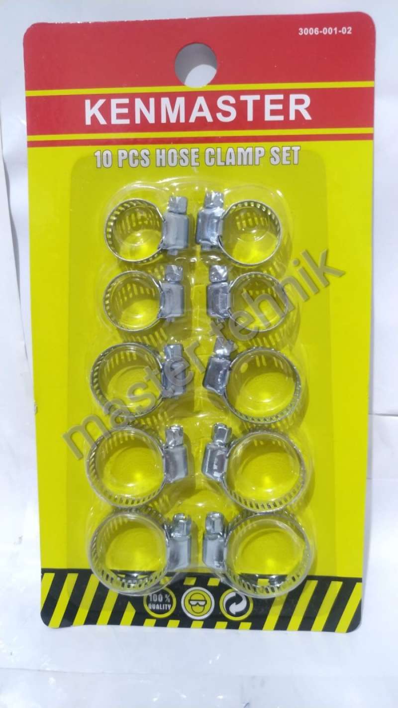 Promo Kenmaster Klem Selang Gas Hose Clamp Set 10Pcs Diskon 33 di