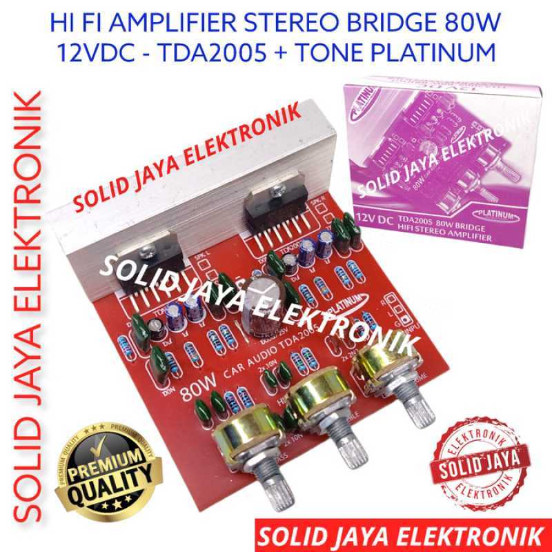 Jual KIT POWER STEREO TDA 2005 80W 12VDC AMPLIFIER PLATINUM TDA2005