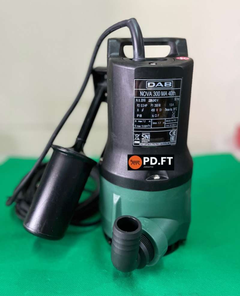 Pompe Submersible DAB Nova 300 - 0.30HP - Pour Eaux Claires - Usage Domestique