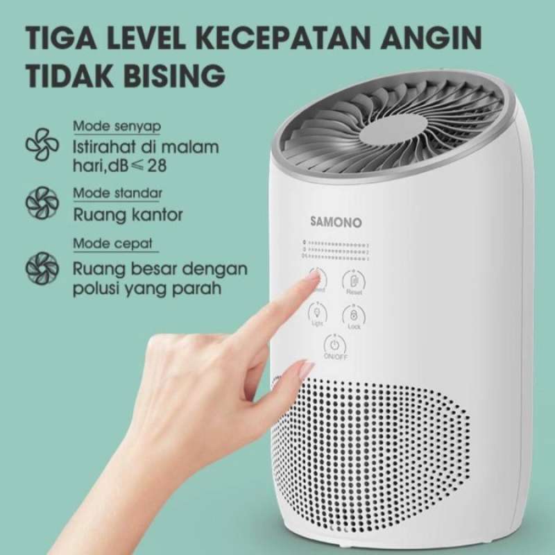 Jual Smart Air Purifier HEPA 13 Filter 4 Lapis 3 Tingkatan Kecepatan