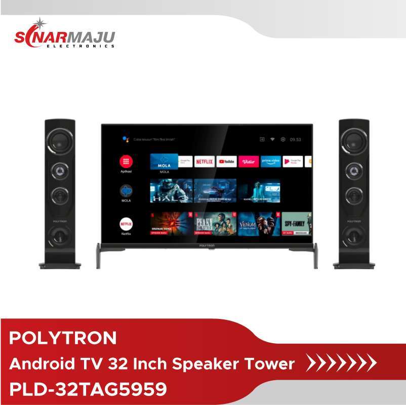 Jual LED TV 32 Inch Polytron Full HD Android TV PLD32TAG5959