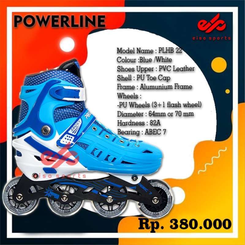 Jual SEPATU RODA POWER LINE HB22 RECREATIONAL INLINE SKATE di Seller