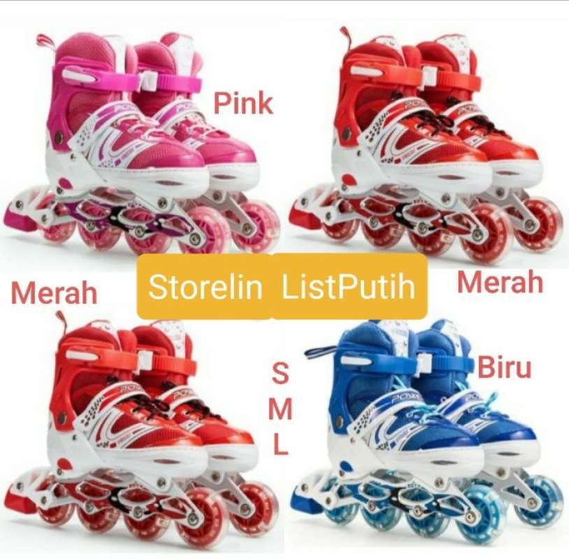 Jual SEPATU RODA ANAK ANAK RODA BAJAJ RODA INLINE SKATE INLINE di