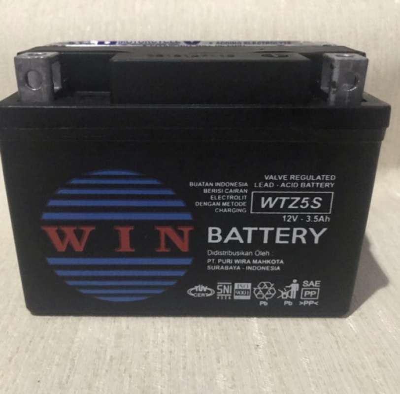 Jual Aki Accu Motor Gtz5 S Pnp Beat / Scoopy / Vario / Spacy Merk Win