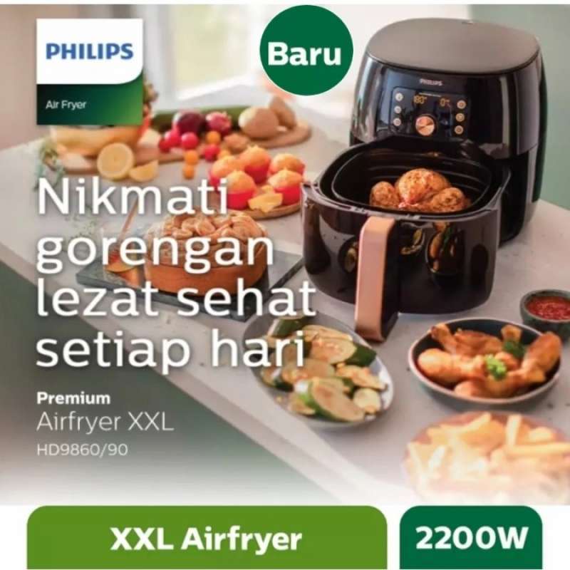 Jual Philips Premium XXL AirFryer Air Fryer HD9860 HD-9860 Garansi