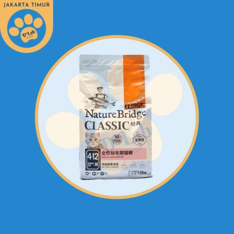 Promo Nature Bridge Kitten Cat Food 1.5kg Gluten Free Freshpack 1,5 kg