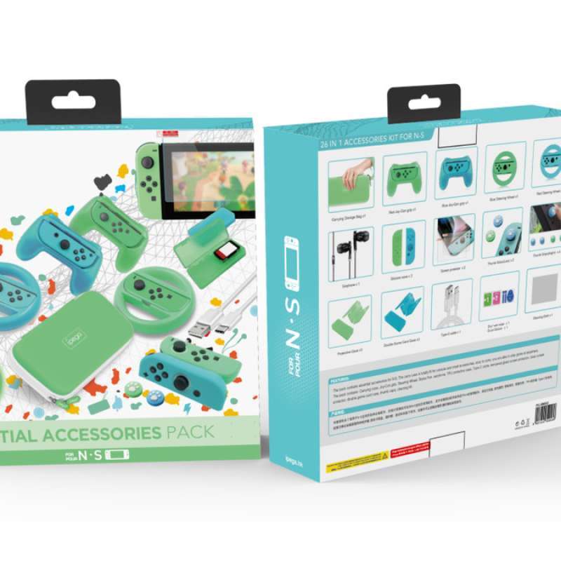 Jual IPEGA PG SW053 GAME ACCESOURIES KIT 26 IN 1 for Nintendo switch ...