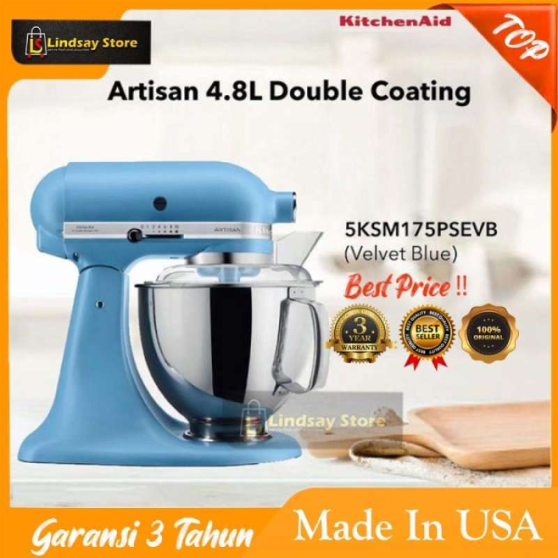 Jual KitchenAid Artisan Stand Mixer 4.8 L Velvet Blue 5KSM175PSEVB di Seller Mistcont Kapuk