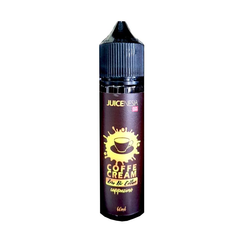 Promo JUICENESIA Rasa Coffee Cream Cappuccino Liquid Vape [60 mL/ Part II/ Zero Nic] Diskon 60