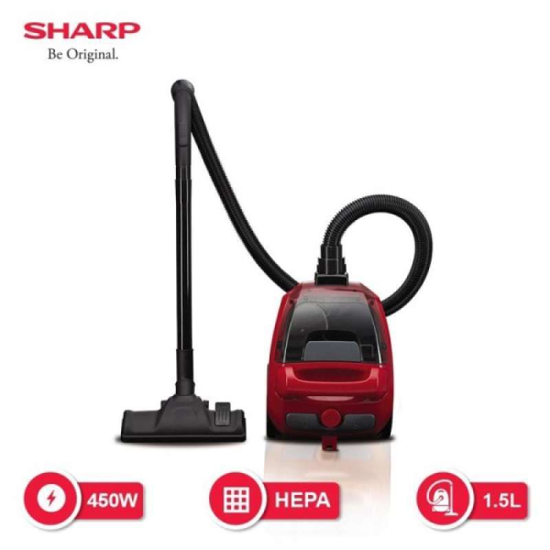 Promo Sharp Vacuum Cleaner Low Watt 450 Watt Ecns18Rd Diskon 15 di