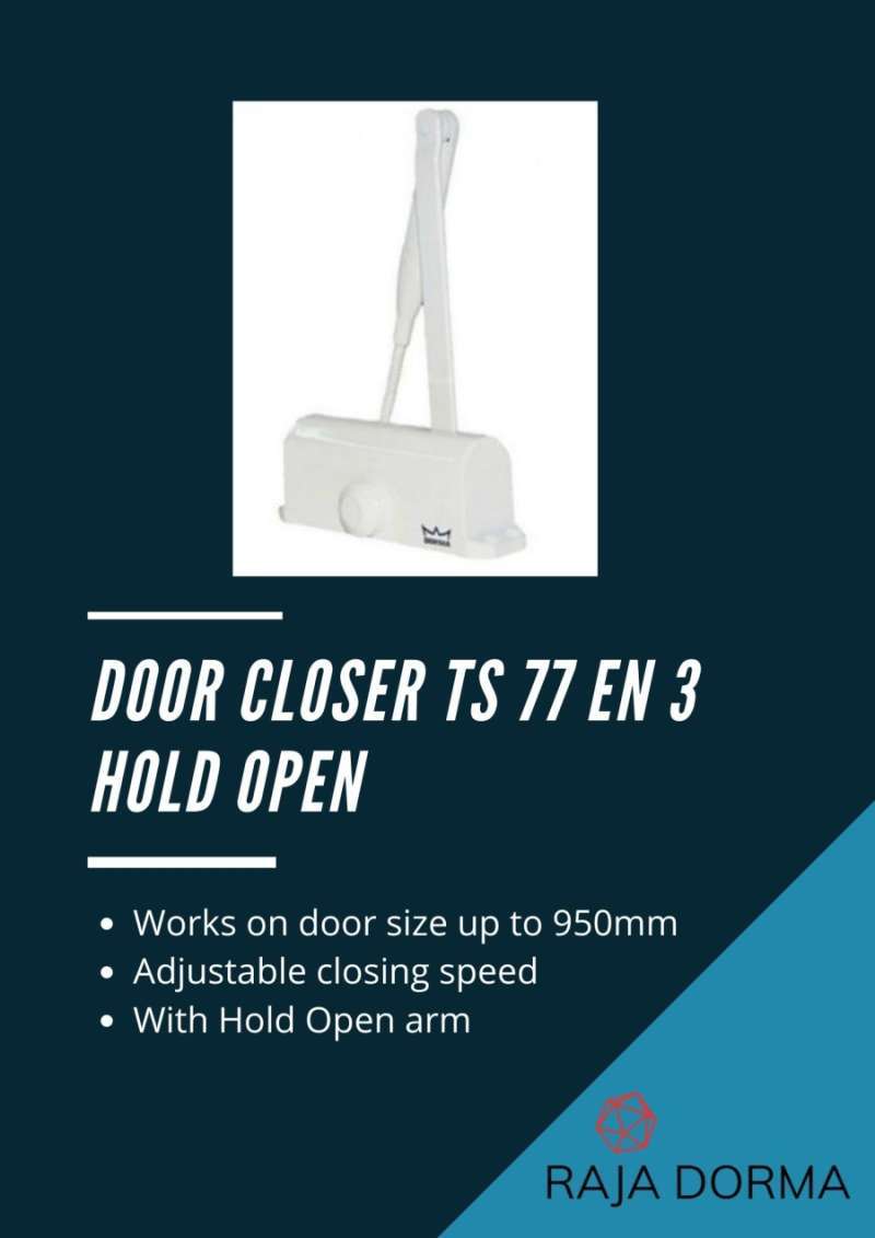 Jual Dorma TS 77 EN 3 Hold Open White Putih Door Closer di Seller Raja