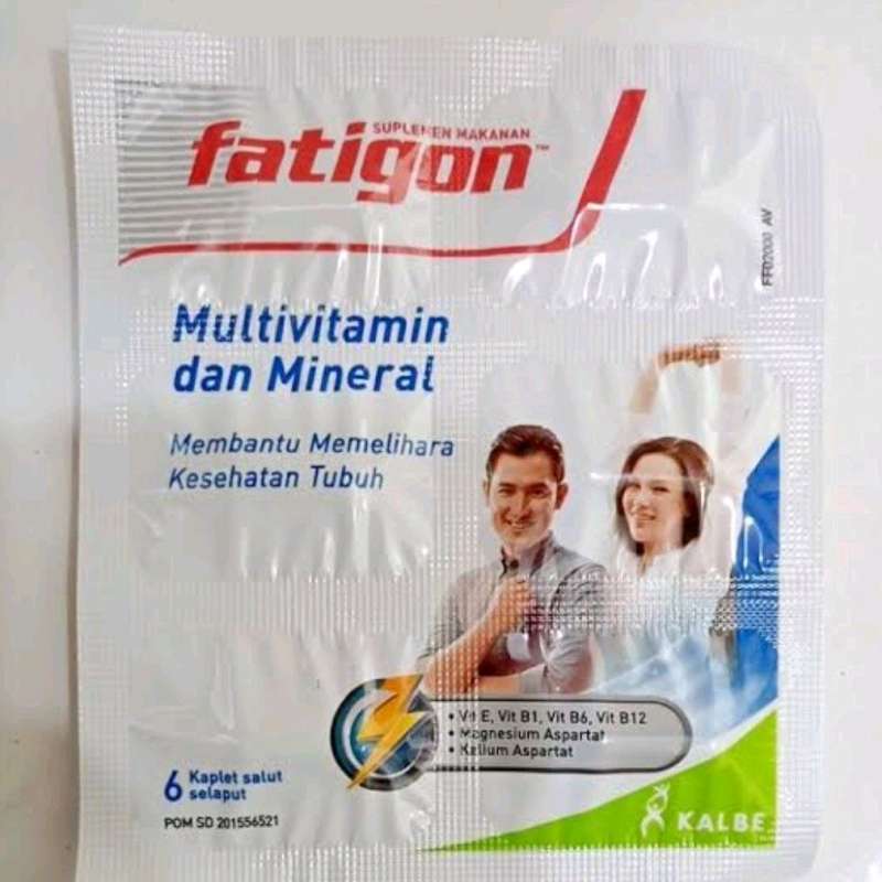 Jual Fatigon Multivitamin dan Mineral [ 1 Strip/ 6 Kaplet ] di Seller