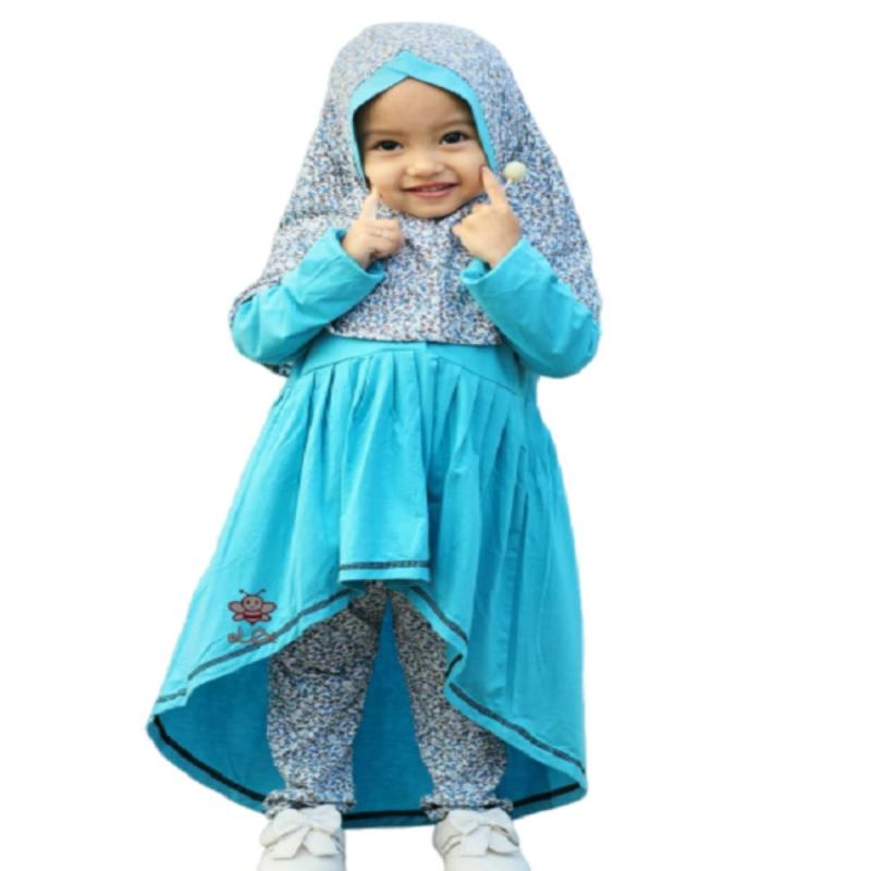 Jual Elbi Baju Muslim Anak Farah Legging Set Baju Balita Kekinian di