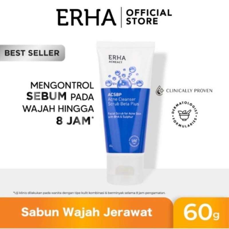 Jual ERHA Acneact ACSBP Bha & Sulfur Sabun Wajah Jerawat 60g Acne ...
