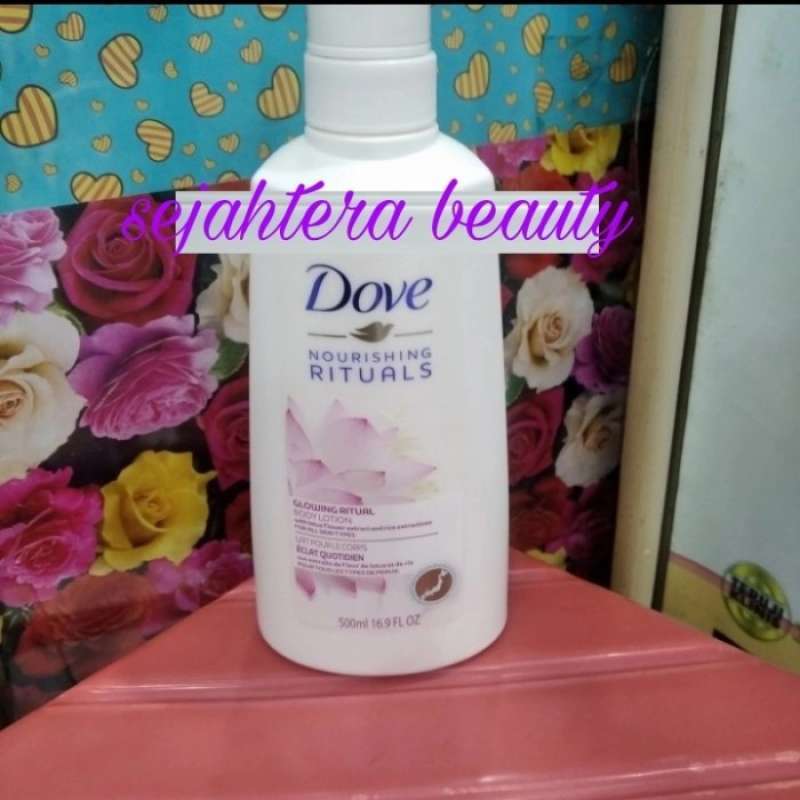 Jual dove nourishing rituals glowing ritual body lotion 500ml di Seller