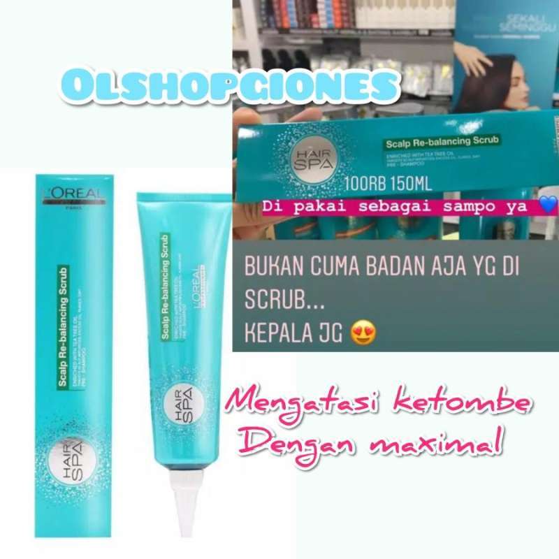 Jual Loreal Hair Spa ice SCALP ReBalancing Scrub L'OREAL di Seller