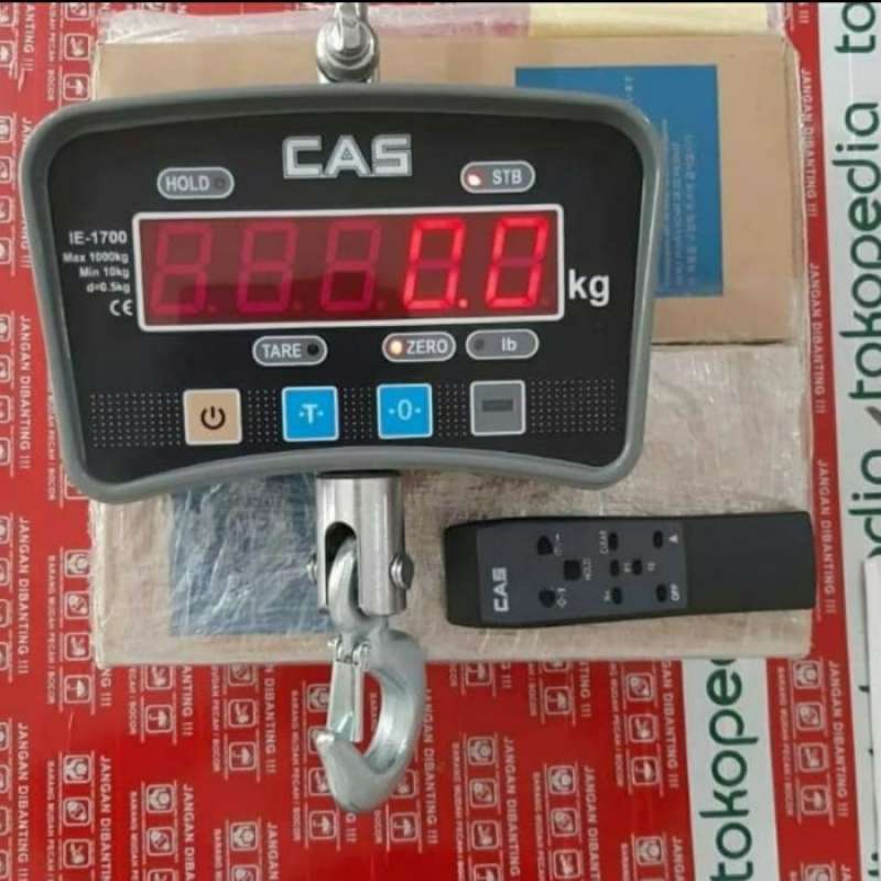 Jual Timbangan Gantung Cas Ie-1700 300kg / 500kg /1ton Wireless Remote ...
