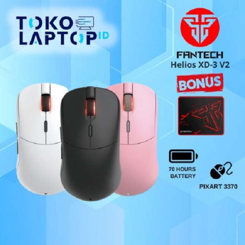 Jual Fantech XD3 v2 Helios Dual Mode Connection Gaming Mouse Free