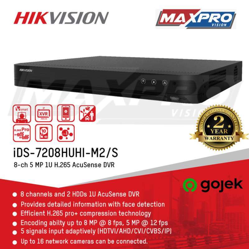 Jual Discount iDS-7208HUHI-M2/S - HIKVISION TURBO HD DVR - ACCUSENSE ...