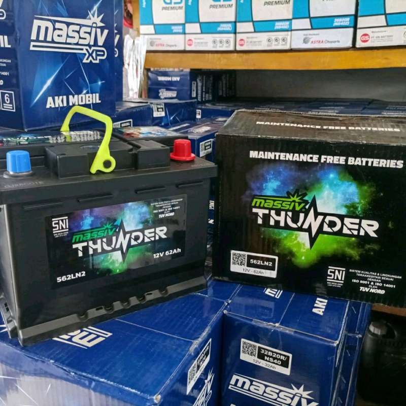 Jual Aki kering LN2 massiv thunder maintenance free new innova reborn