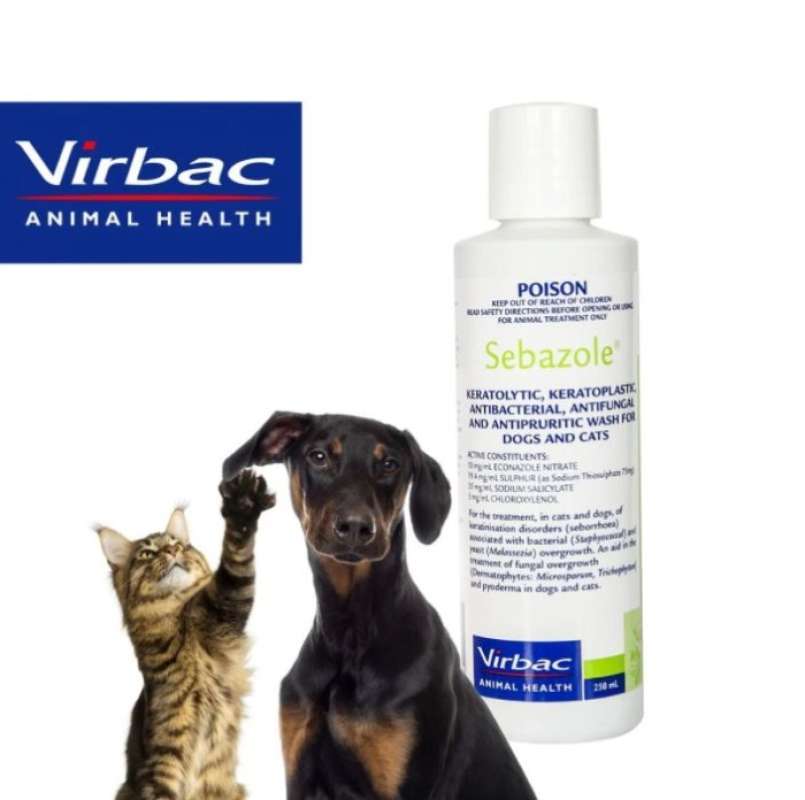 Promo Virbac Sebazole Antibacterial Shampoo Shampoo Jamur Anjing