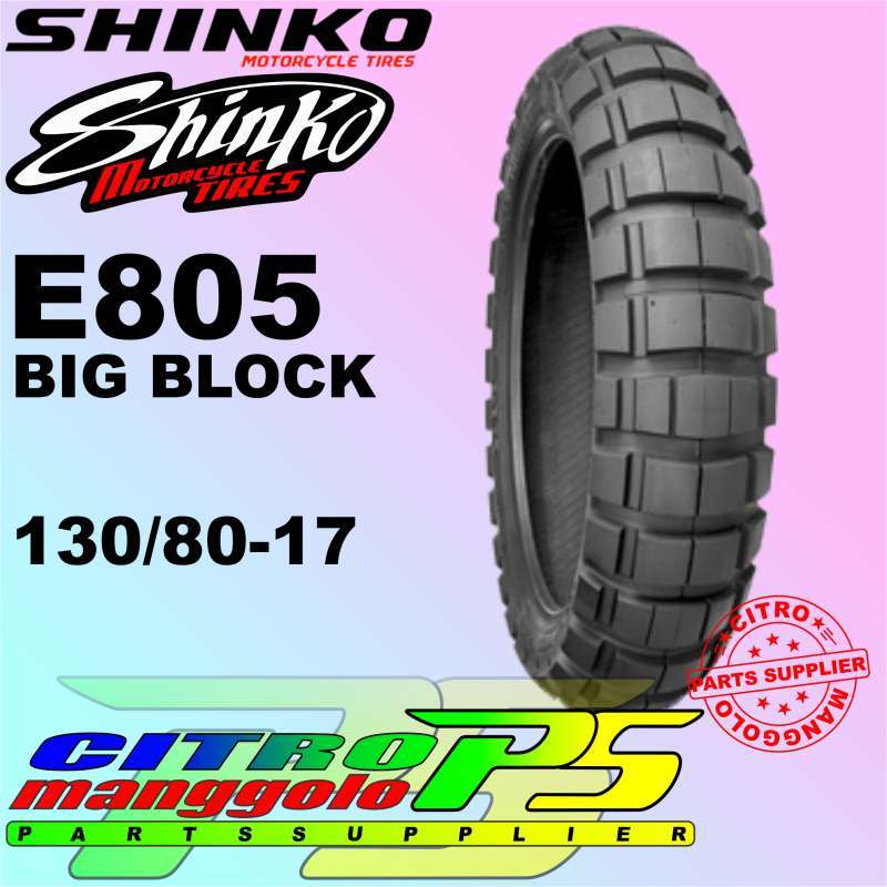 Shinko 804/805 Tire Set – 90/90-21 Front & 130/80-17 Rear – XL600R, KLR650, DR650, XT600