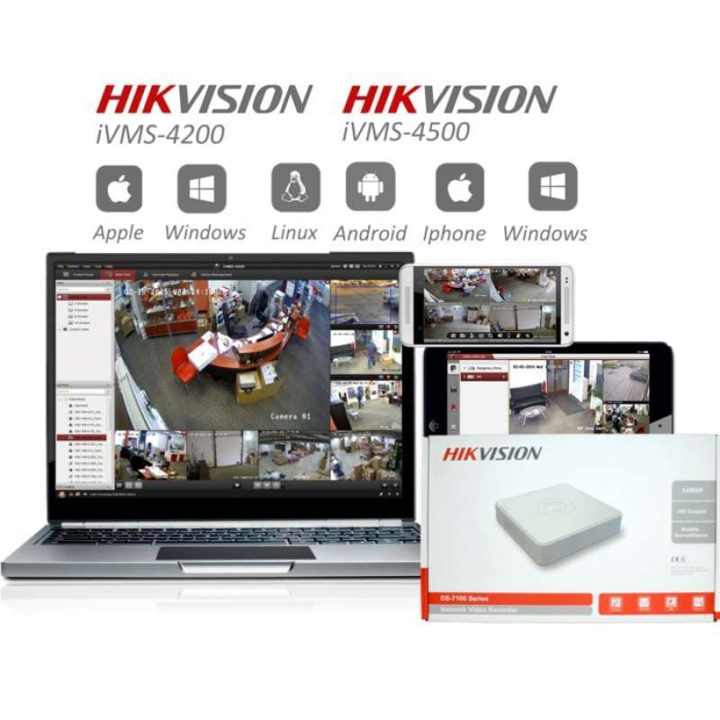 Promo NVR Mini POE Hikvision 4 Channel POE DS-7104NI-SN/P 1080P Diskon ...