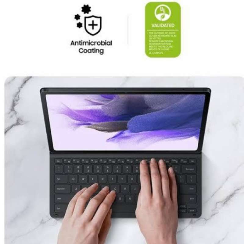 Jual Book cover keyboard slim original tab s7+s7+5Gs7 FE 5G resmi