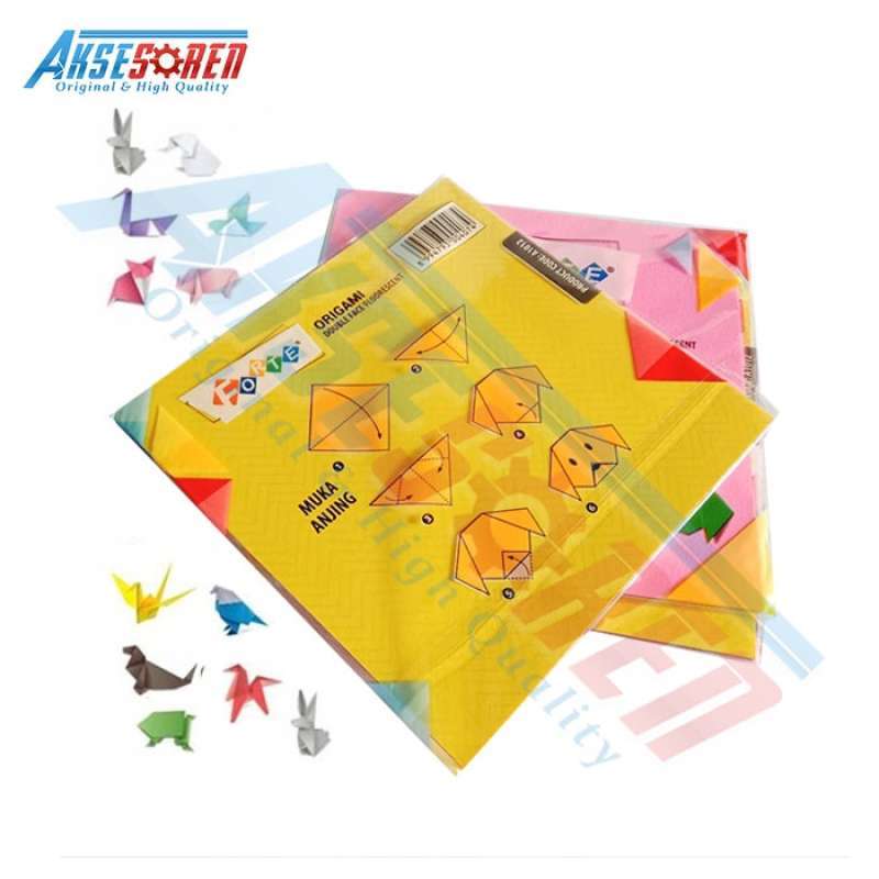 Jual Aksesoren Kertas Origami Forte [1 Set/5 Warna] / Kertas Lipat ...